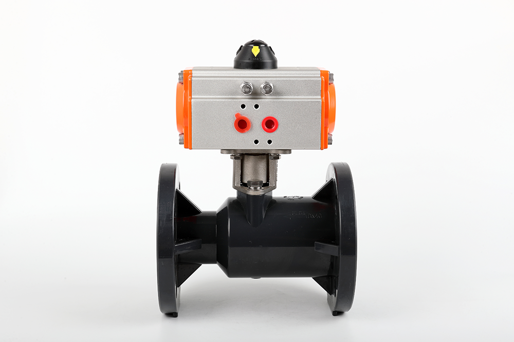 肥乡气动法兰一体球阀